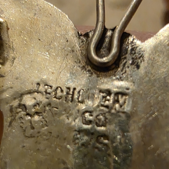 Vintage Sterling 925 Silver & Abalone Pendant 1950/60s Taxco Mexico - Picture 3 of 4